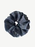 Organic Cotton pink flamingoes denim scrunchie - Azaria | No More Nobody-0