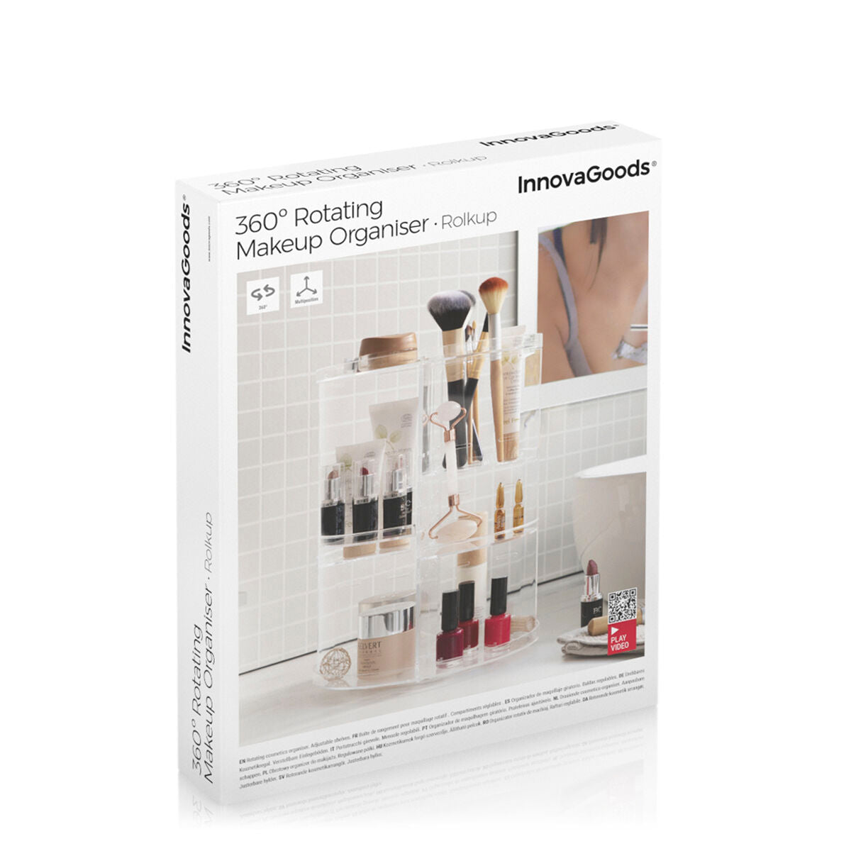Rotierender Make-up-Organizer Rolkup InnovaGoods